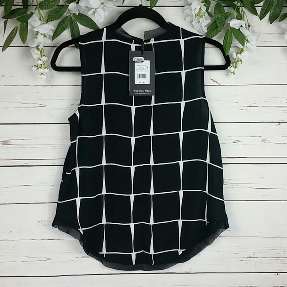 DONATING8/8 NWT Who What Wear Chiffon Sheer Blouse - Picture 6 of 7